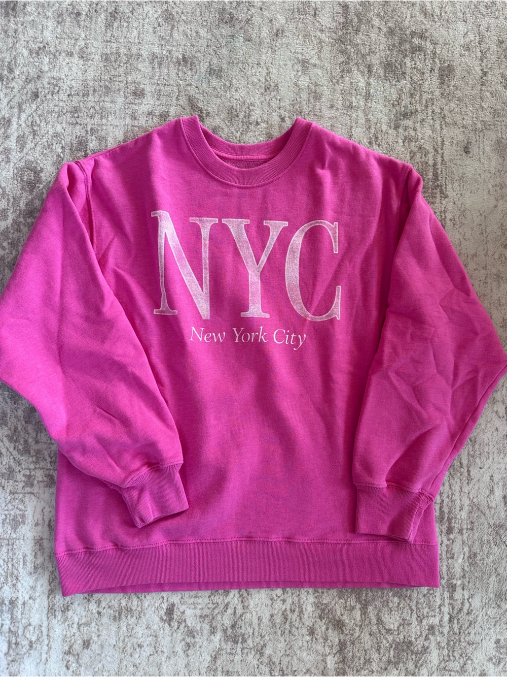 Hollister Pink NYC Crewneck Sweatshirt